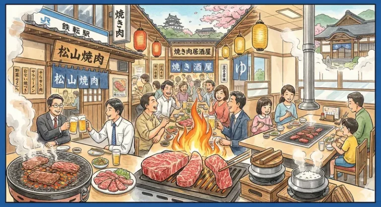 마쓰야마 여행의 화룡점정, 야키니쿠 맛집 BEST 3 (역 근처 & 현지인 추천)