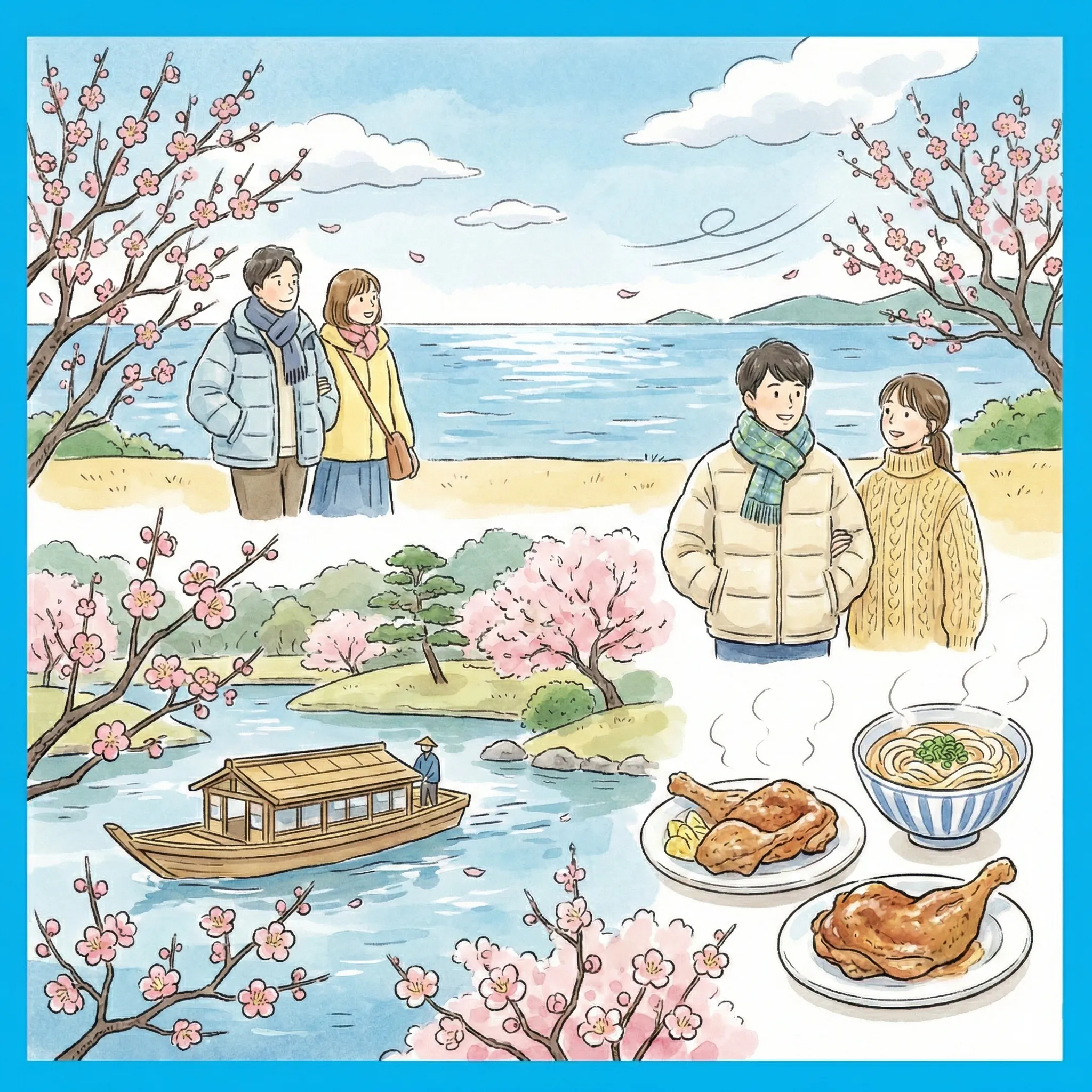 다카마쓰 2월 날씨 옷차림 여행 준비 꿀팁 총정리