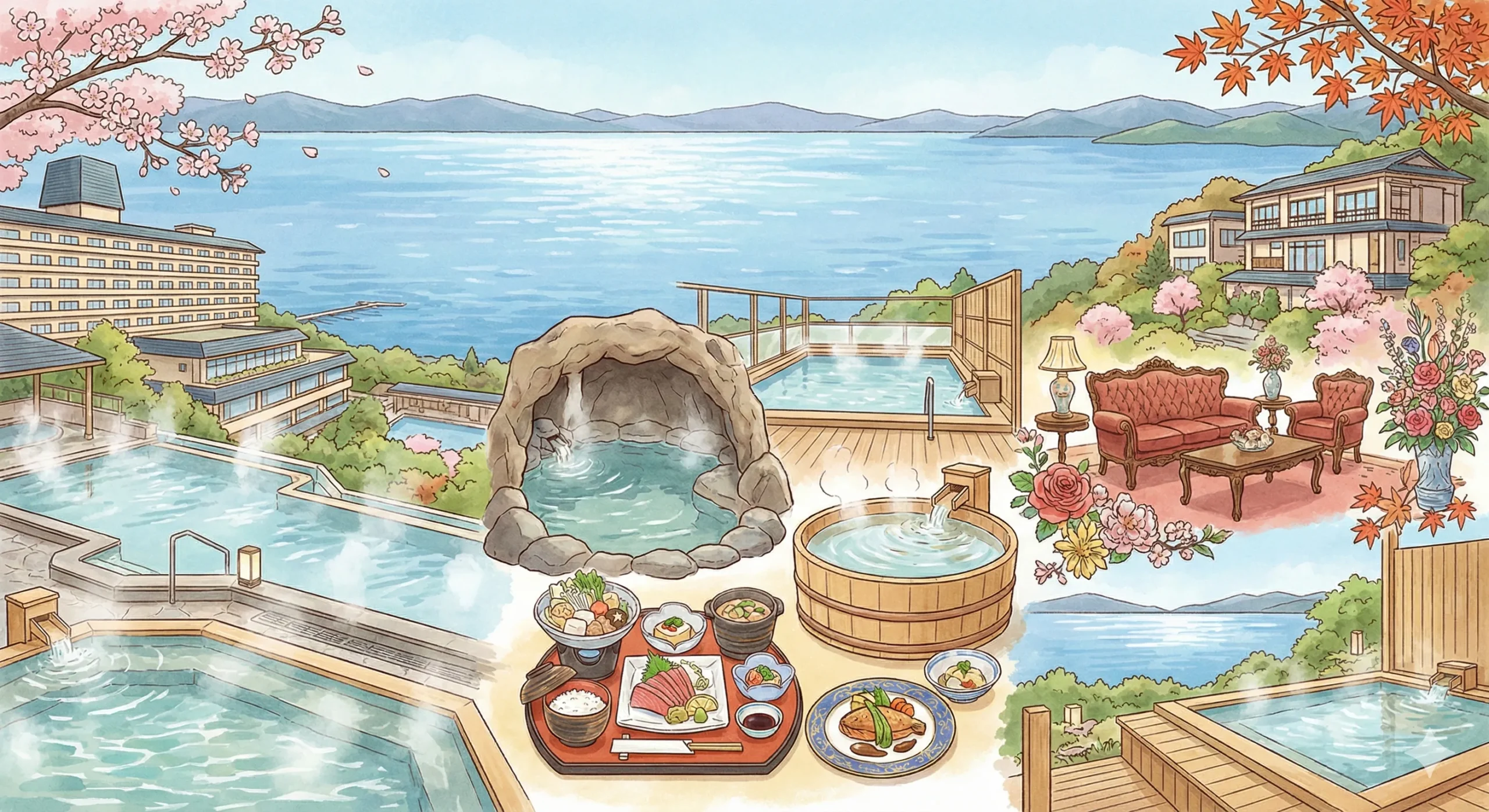 오쓰시 온천 BEST 3 추천 : 교토 근교에서 즐기는 비와호의 낭만