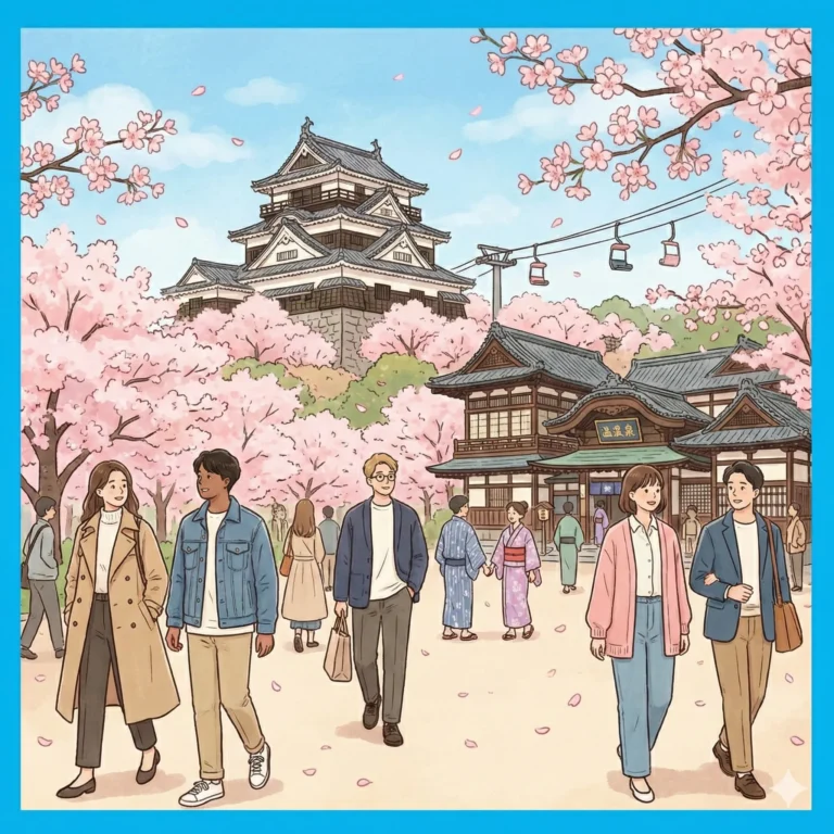 마쓰야마 4월 날씨 옷차림 가이드 및 벚꽃 명소 여행 정보