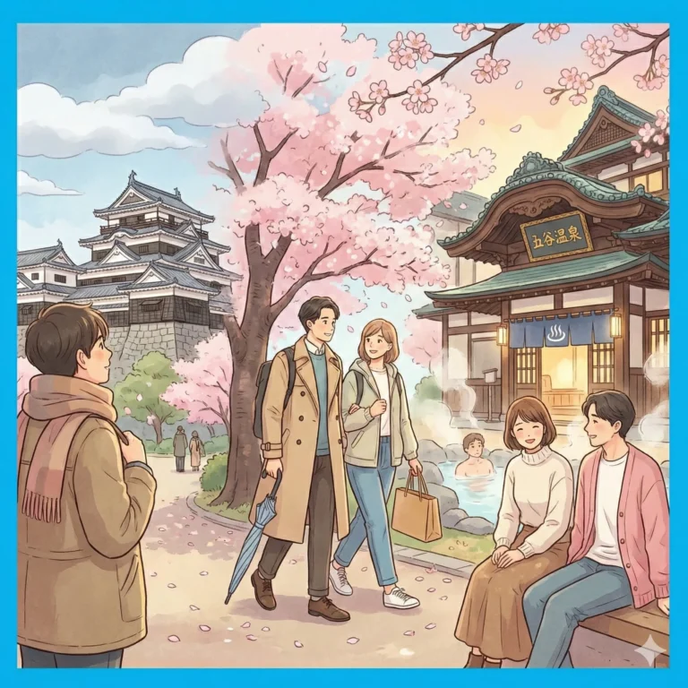 일본 소도시 여행의 매력, 마쓰야마 3월 날씨 옷차림 완전 정복