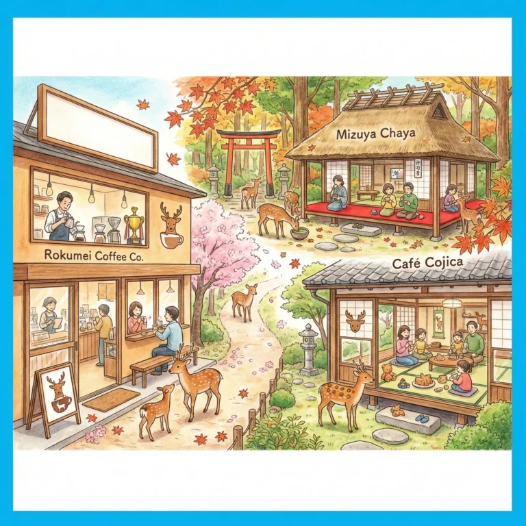 오사카 나라 카페 BEST 3 : 사슴 보고 힐링하는 감성 여행